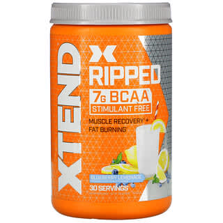 Xtend‏, Ripped, תוסף שמכיל 7 גרם חומצות אמינו מסועפות שרשרת, בטעם לימונדת אוכמניות, 495 גרם (1.09 ליברות)