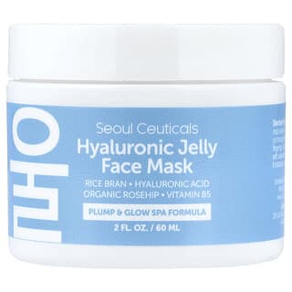 SeoulCeuticals（ソウルスーティカルズ）, ヒアルロン酸ゼリー ビューティフェイスマスク、60ml（2液量オンス）
