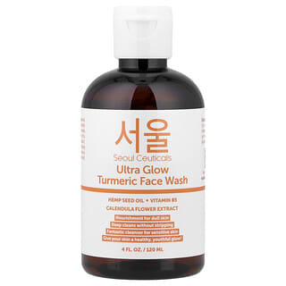 SeoulCeuticals (서울수티컬즈), Ultra Glow Turmeric 페이스 워시, 120ml(4fl oz)
