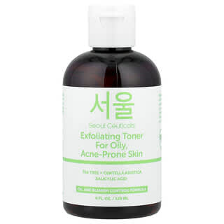 SeoulCeuticals, Tonique exfoliant, Peaux grasses et sujettes à l'acné, 120 ml