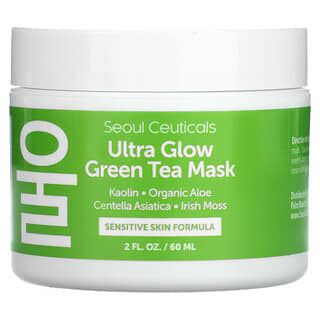SeoulCeuticals, Ultra Glow 綠茶美容面膜，2 液量盎司（60 毫升）