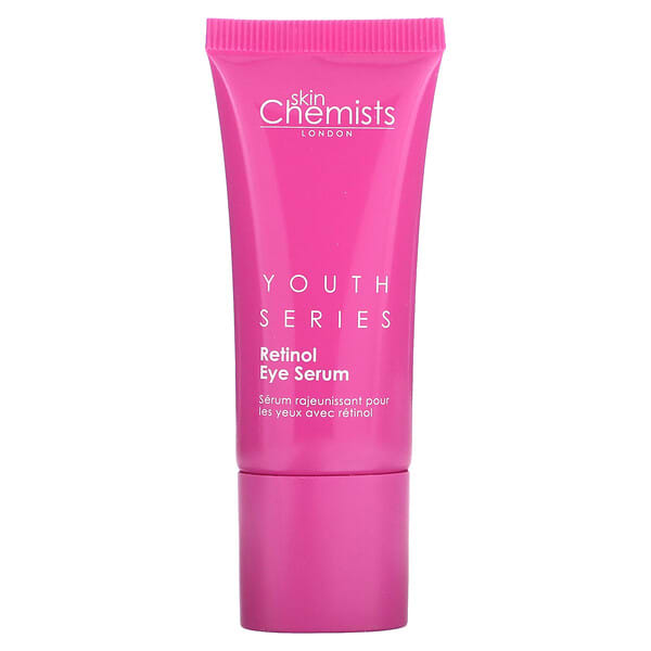 skinChemists, 유스 시리즈, 레티놀 & 바쿠치올 아이 세럼, 15ml(0.51fl oz)