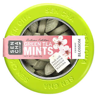 Sencha Naturals, Artisan Edition Green Tea Mints, Cherry Blossom, 1.2 oz (35 g)