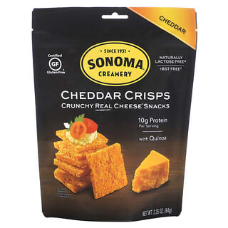 Sonoma Creamery, Chips de queso cheddar, queso cheddar, 64 g (2,25 oz)