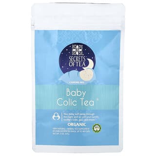 Secrets of Tea, Økologisk babykolikkte, koffeinfri, 20 ublekede teposer, 1 oz (28 g)