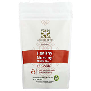 Secrets of Tea, Healthy Nursing® Fruits Tea, Caffeine Free, 20 Unbleached Tea Bags, 1 oz (28 g)