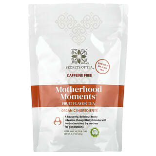 Secrets of Tea, Ovocný čaj Healthy Nursing®, bez kofeinu, 20 nebělených čajových sáčků, 28 g