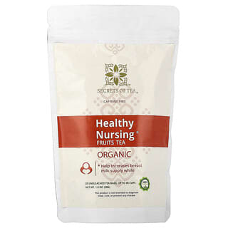 Secrets of Tea, Motherhood Moments®, Frutas, Sin cafeína, 20 bolsitas de té, 41 g (1,47 oz)