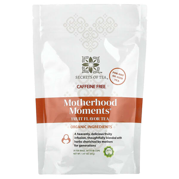 Secrets of Tea, Motherfood Moments®, 과일 맛, 카페인 무함유, 티백 20개, 41g(1.47oz)