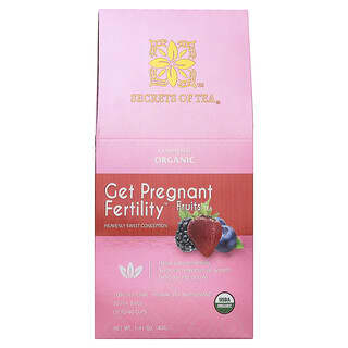Secrets of Tea, Get Schwangere Fertility™ Fruits Tea, Fruchttee, koffeinfrei, 20 Teebeutel, 40 g (1,41 oz.)