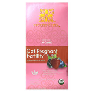 Secrets of Tea, Organic Get Pregnant Fertility Tea, Fruits, Caffeine Free, 20 Tea Bags, 1.41 oz (40 g)