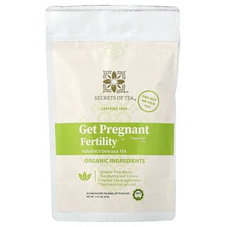Secrets of Tea, Té para favorecer la fertilidad, Menta, Sin cafeína, 20 bolsitas de té, 41 g (1,47 oz)