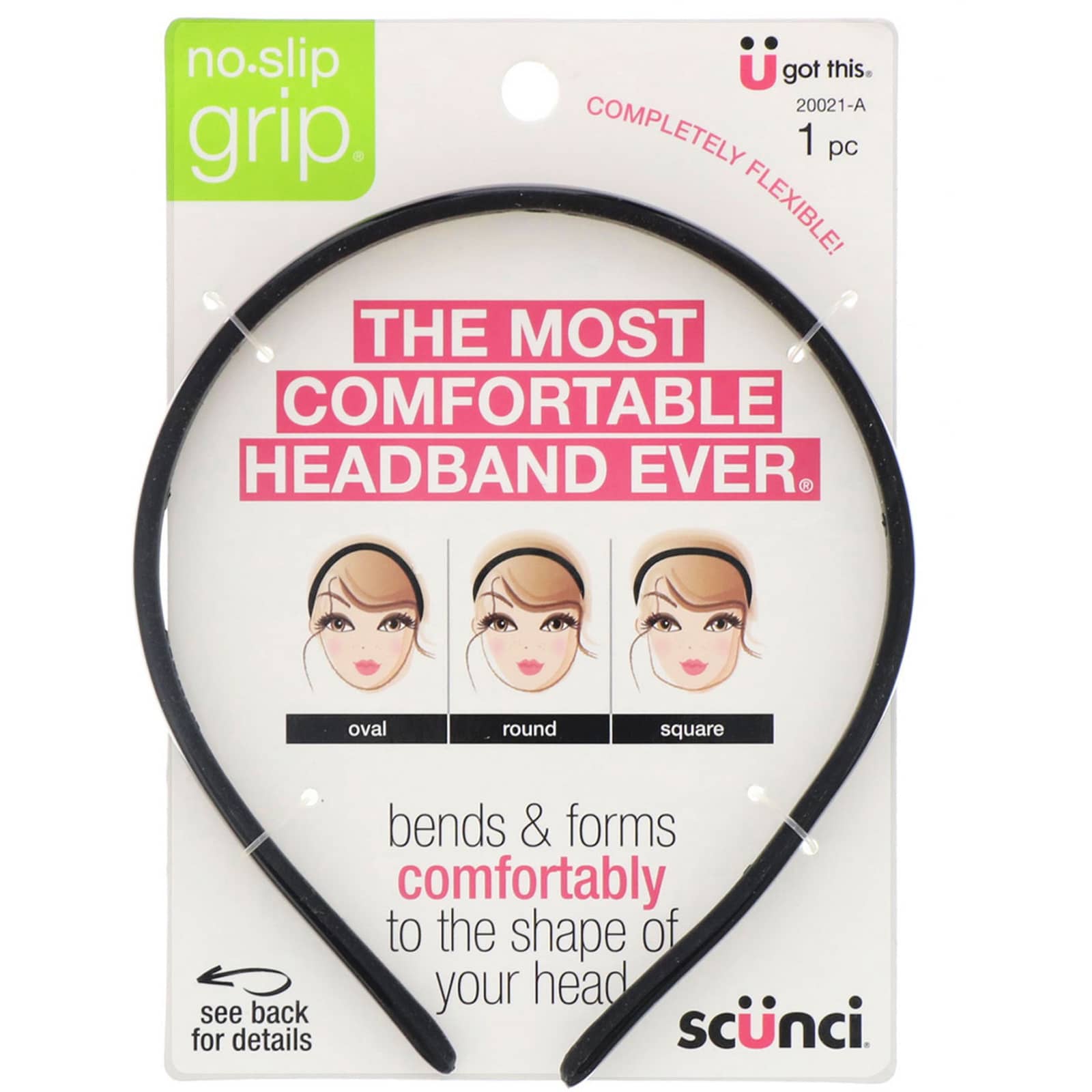 Scunci No Slip Grip Bendable Headband Piece