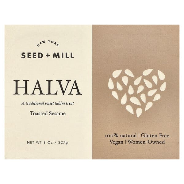 Seed + Mill, Halva, sesamo tostato, 227 g