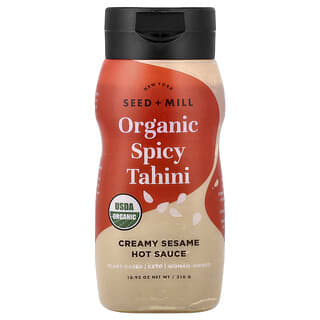 New York Seed + Mill, Tahini épicé biologique, Sauce piquante au sésame et à la crème, 310 g