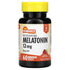 Máx. De disolución rápida, Melatonina, Baya natural, 12 mg, 60 comprimidos de disolución rápida