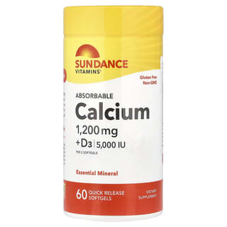 Sundance Vitamins, Absorbable Calcium + D3, 60 Quick Release Softgels