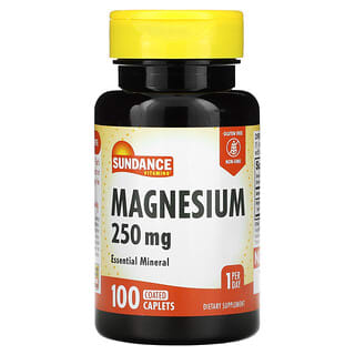 Sundance Vitamins, Magnésium, 250 mg, 100 comprimés-capsules enrobés