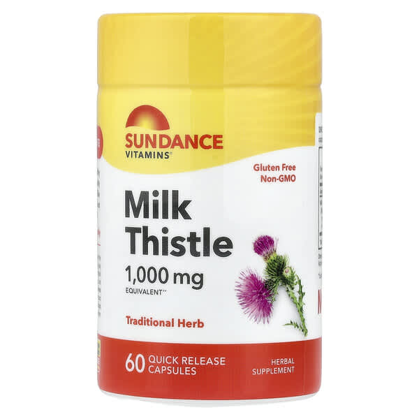 Sundance Vitamins, Milk Thistle, 60 Quick Release Capsules (250 mg per Capsule) — product photo 1