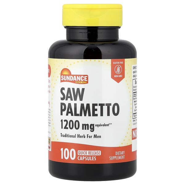 Sundance Vitamins, 鋸棕櫚，1200 毫克，100 粒速釋膠囊