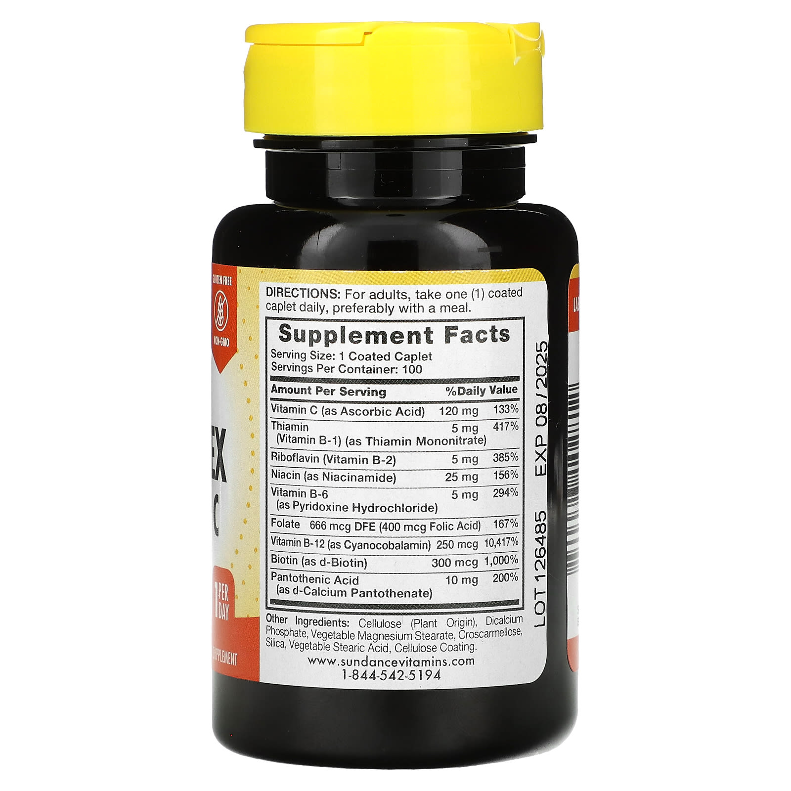 Sundance Vitamins, Complete + Vitamin C, 100 Coated Caplets