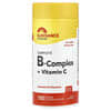 Complete B-Complex + Vitamin C, 100 Vegan Coated Caplets
