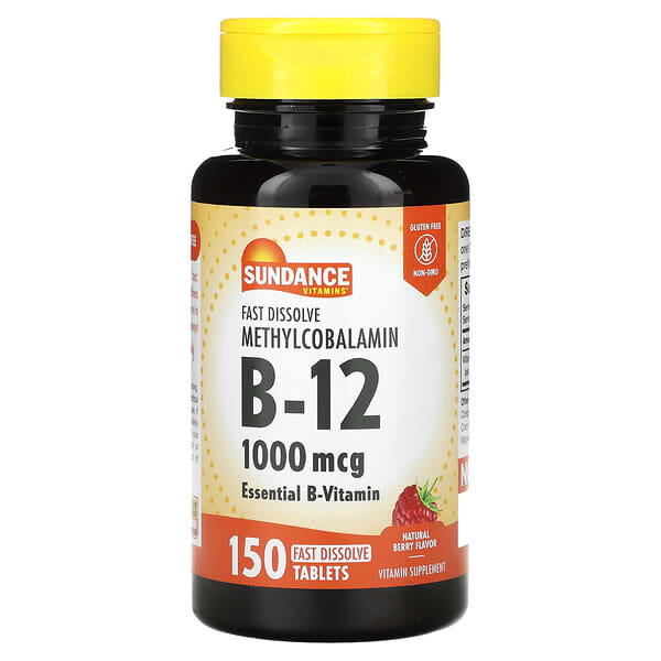 Sundance Vitamins, Fast Dissolve Methylcobalamin B-12, Natural Berry ...