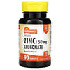 Gliconato de Zinco Quelato, 50 mg, 90 Comprimidos