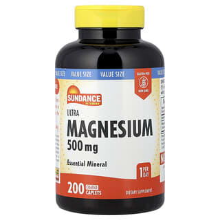 Sundance Vitamins, Ultra Magnesium, 500 mg, 200 überzogene Kapseln