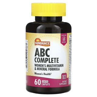 صندانس فيتامينز‏, ABC Complete ، تركيبة معدنية متعددة الفيتامينات للنساء ، 60 قرص مغلف
