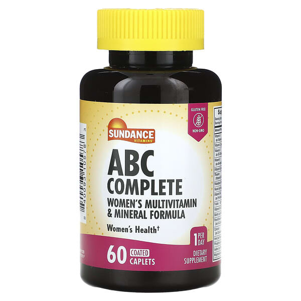 ABC Complete, Women's Multivitamin & Mineral Formula, 60 Coated Caplets