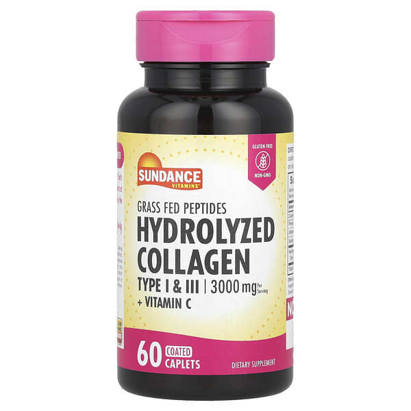 Hydrolyzed Collagen Type I & III + Vitamin C, 60 Coated Caplets
