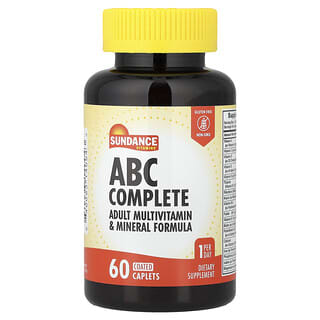 Sundance Vitamins, ABC Complete, Formule multivitaminée et minérale pour adultes, 60 comprimés enrobés