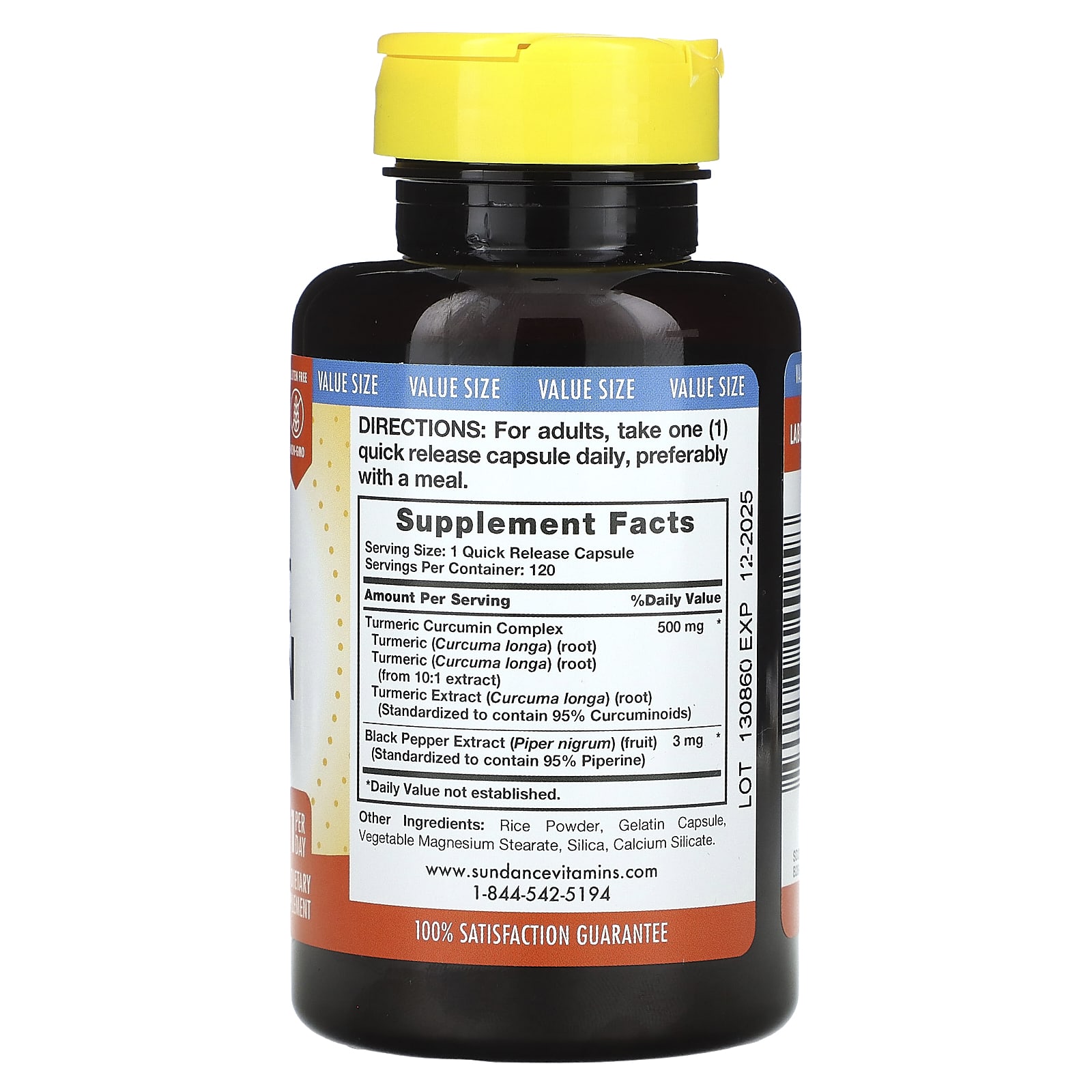 Sundance Vitamins, Standardized Turmeric Curcumin Complex, 120 Quick