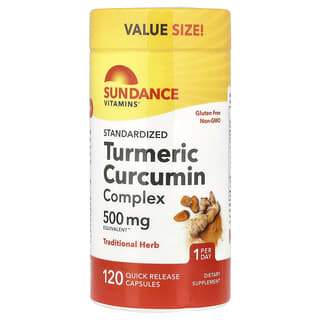 Sundance Vitamins, Standardized Turmeric Curcumin Complex, 120 Quick Release Capsules