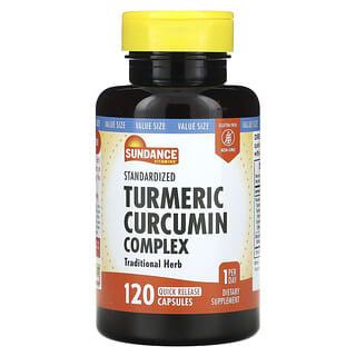 Sundance Vitamins, Standardized Turmeric Curcumin Complex, 120 Quick Release Capsules