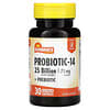 Probiotik-14, 25 Miliar, 30 Kapsul Vegetarian, (12,5 mg per Kapsul)
