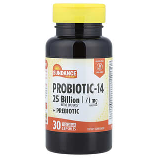 Sundance Vitamins, Probiotic-14, 30 Vegetarian Capsules