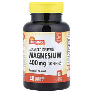 Sundance Vitamins, Magnesium, Advanced Delivery, 400 mg, 40 Weichkapseln mit schneller Freisetzung