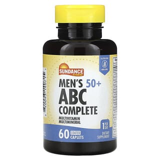 Sundance Vitamins, 50歳以上用、男性用、未加工マルチビタミンマルチミネラル、コーティングカプレット60粒