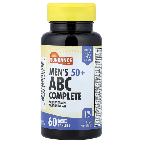 Men's 50+, ABC Complete Multivitamin Multimineral, 60 Coated Caplets