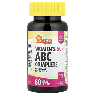 Sundance Vitamins, Women's 50+, ABC Complete Multivitamin Multimineral, 60 überzogene Kapseln