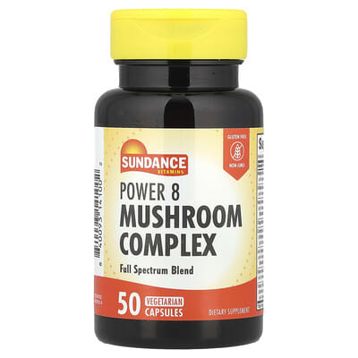 Sundance Vitamins, Strength 8 Mushroom Complex, 50 Vegetarian Capsules
