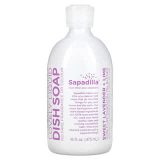 Sapadilla, Lovely Liquid, Dish Soap, Sweet Lavender + Lime, 16 fl oz (473 ml)