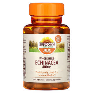 Sundown Naturals‏, Whole Herb Echinacea, 400 mg, 100 Capsules