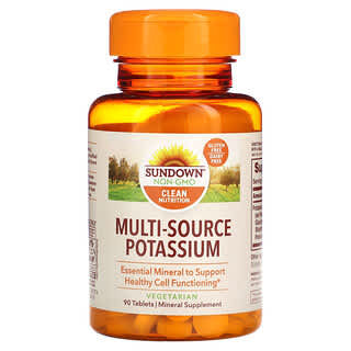Sundown Naturals, Potasio de múltiples fuentes`` 90 comprimidos
