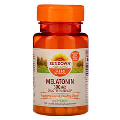 Sundown Naturals, Melatonin, 300 mcg, 120 Tablets (Discontinued Item) 