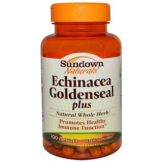 Sundown Naturals, Echinacea Goldenseal plus, 100 Capsules