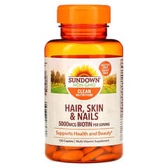 Sundown Naturals, Cheveux, peau et ongles, 120 comprimés-capsules
