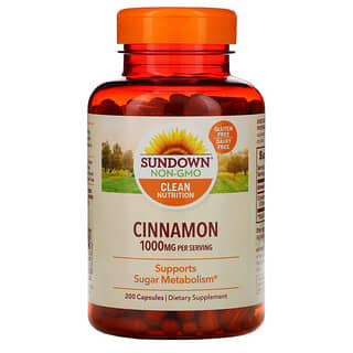 Sundown Naturals, Корица, 500 мг, 200 капсул